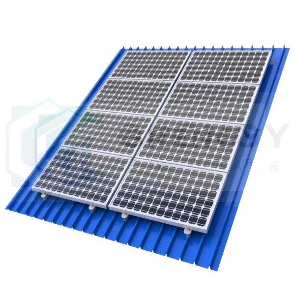 solar roof mounting using solar clamp