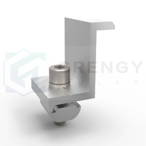 Solar PV anodized aluminum mid&end clamp