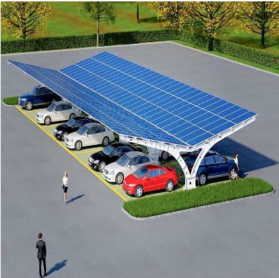 Off Grid Oceľové Carport Prístrešky Montážne systémy