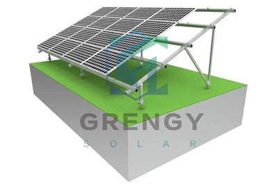 Zemný PV montáž Jednoradový