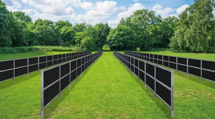 Bifacial Solar Fence Mounting