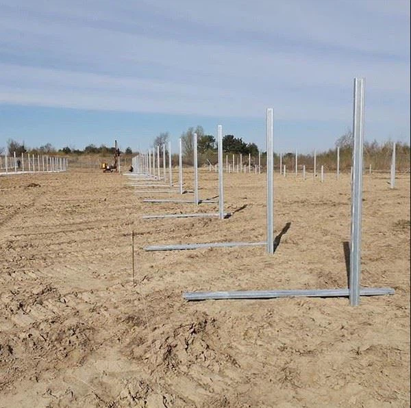 Double Post Ramming Solar Mounting System