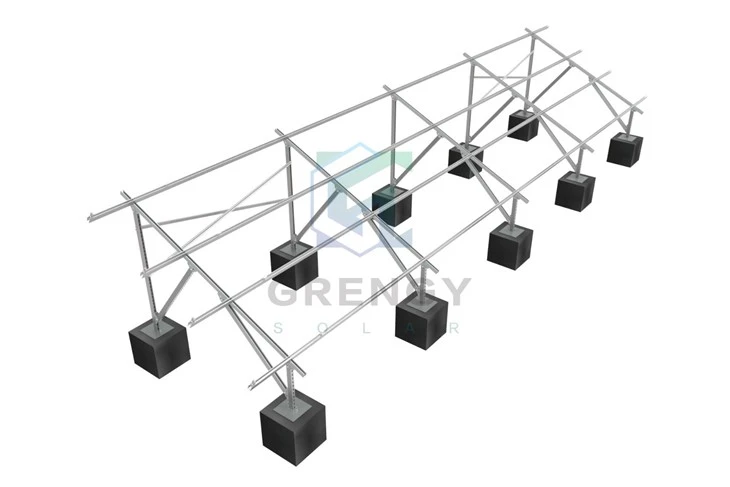 Flat Roof Solar Concrete Mounting System