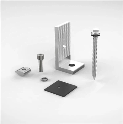 Nastaviteľný hliníkový solárny držiak pre ploché strechy