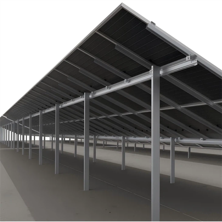 Oceľový solárny stojan s povrchovou úpravou ZAM